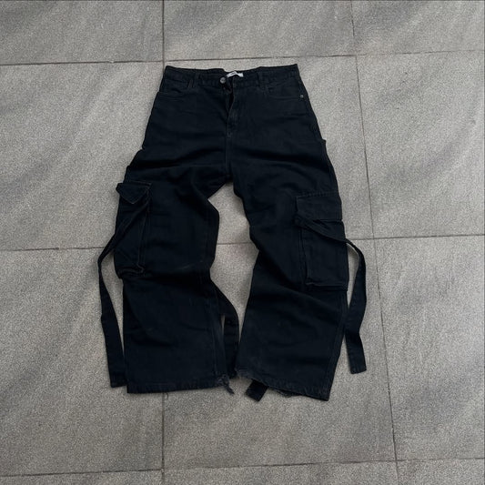 Baggy Cargo Black Fr*akins
